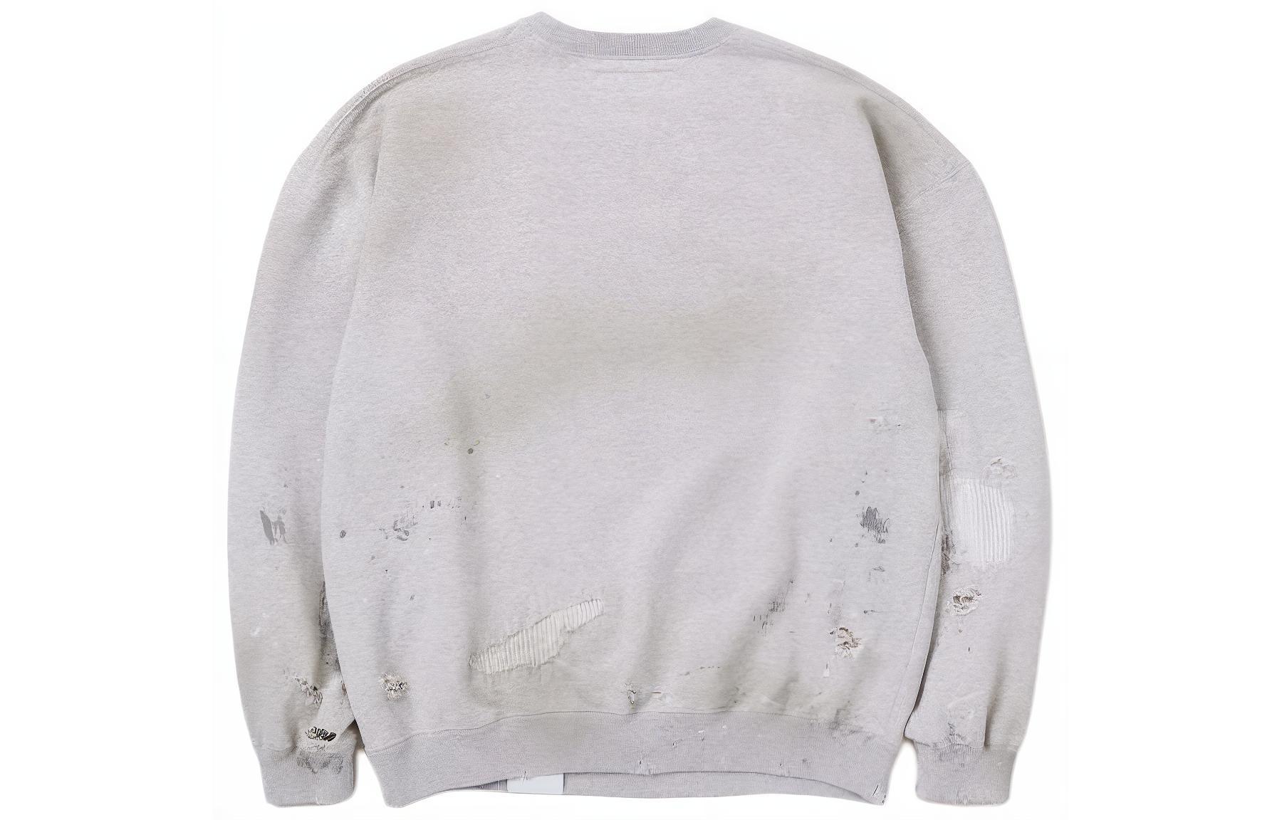 Cheap NEIGHBORHOOD SS24 Distressed Design Crewneck Sweatshirt Unisex 241OKNH-CSM01