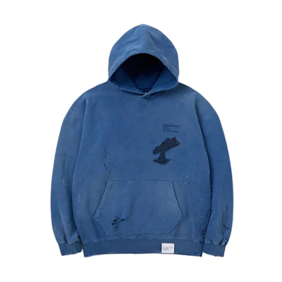 NBHD SS24 Distressed Heavyweight Hoodie Unisex Design. 241OKNH-CSM02