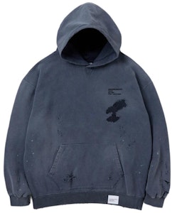 Sudadera con Capucha Unisex NEIGHBORHOOD SS24 Pesada y Desgastada. 241OKNH-CSM02 2