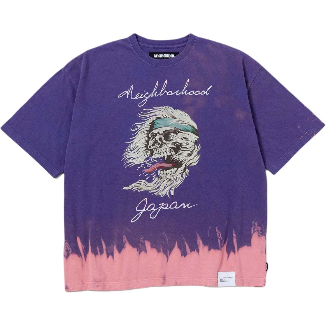 Order ネイバーフッド SS24 グラデーションスカル クルーネック Tシャツ 半袖 241OKNH-CSM04