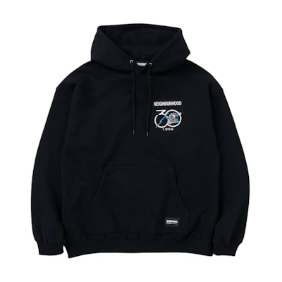 NBHD SS24 Hooded Pullover Sweatshirt with Logo Patch 241UWNH-CSM01S