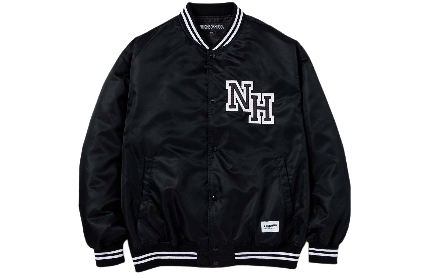 Details for NEIGHBORHOOD SS24 Jaket Baseball Lettered Pullover Kancing Depan. 241TSNH-JKM04