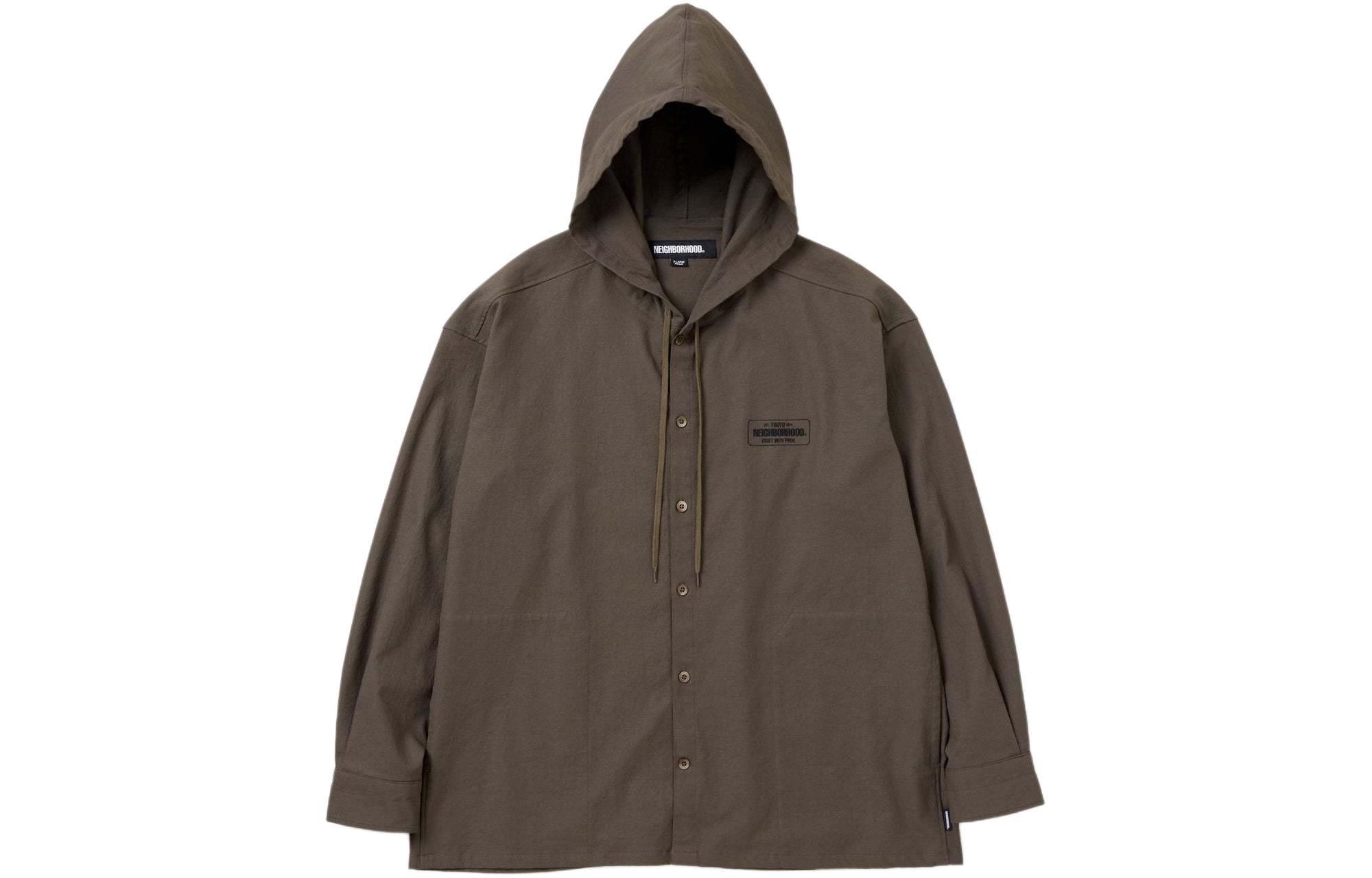 NBHD SS24 Long-Sleeve Hooded Casual Button-Up Jacket 241AQNH-SHM03