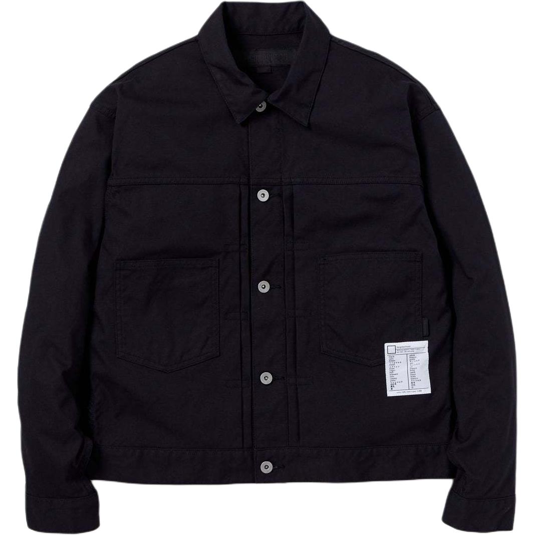 NBHD SS24 Solid Color Button-Up Long Sleeve Jacket for Men 241UTNH-JKM01