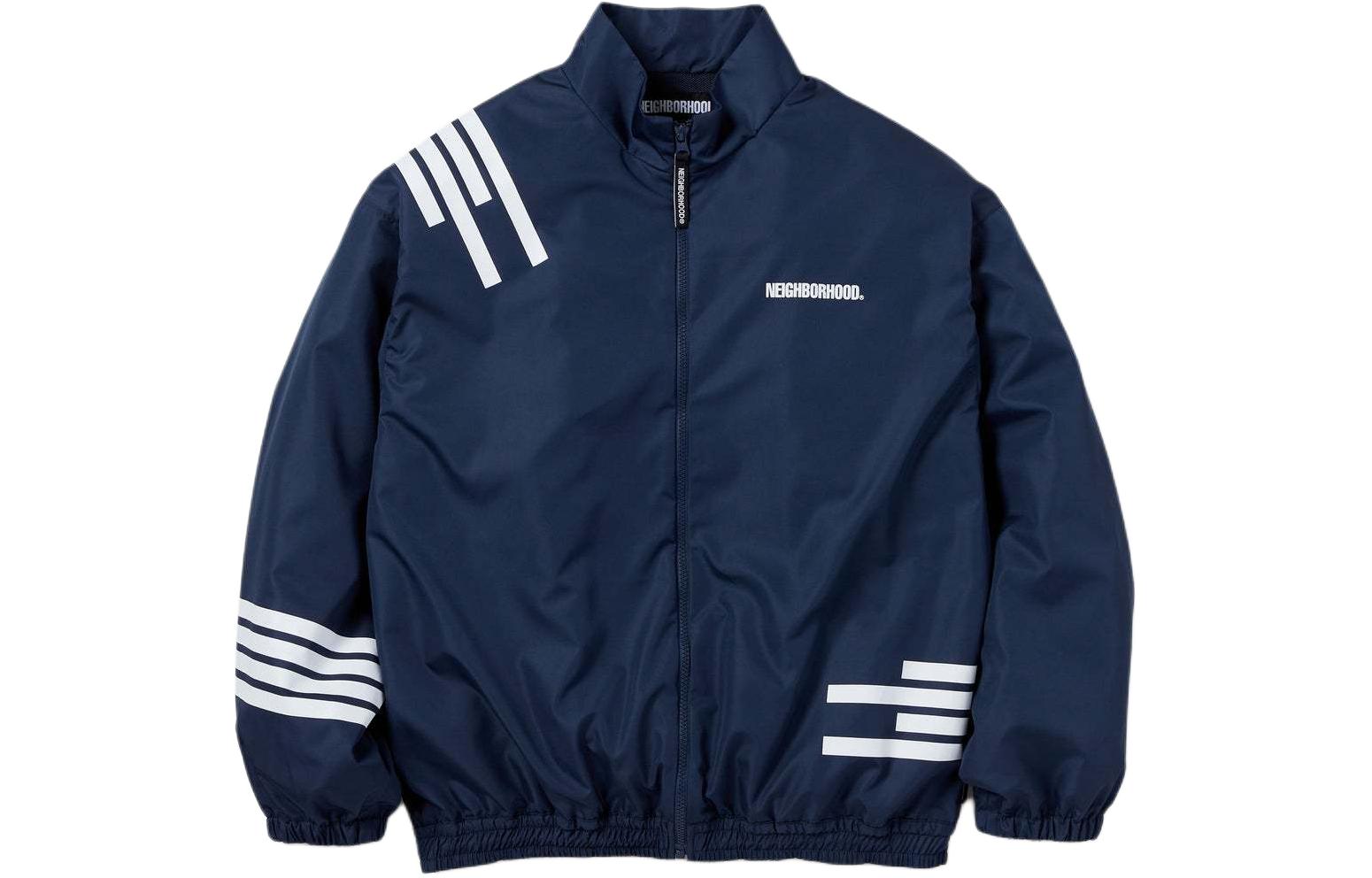 NBHD SS24 Striped Zip-Up High Collar Jacket 241AQNH-JKM01