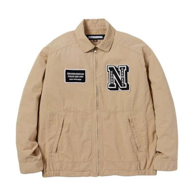 NBHD SS24 Zip-Up Collared Letter Long Sleeve Jacket 241SPNH-JKM05