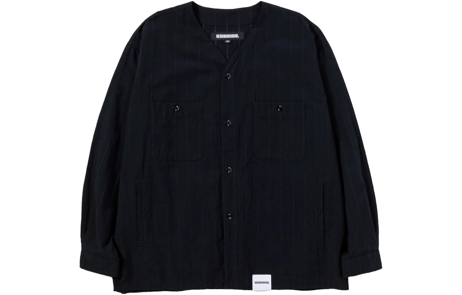 NBHD Striped V-Neck Single-Breasted Jacket Unisex 231TSNH-SHM09