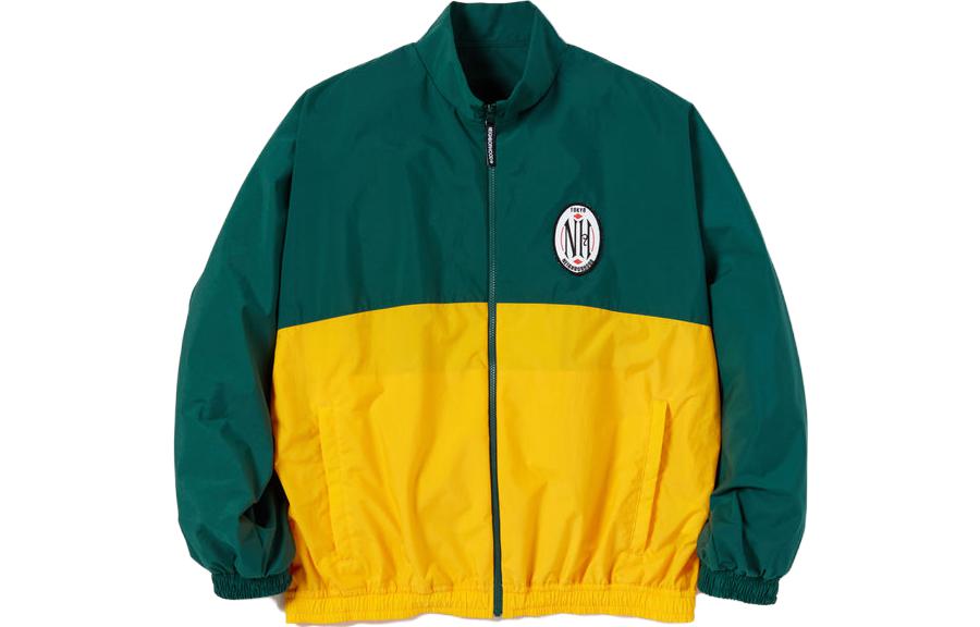 NEIGHBORHOOD Two-Tone Embroidered Logo Loose-Fit Long Sleeve Jacket 231AQNH-JKM01