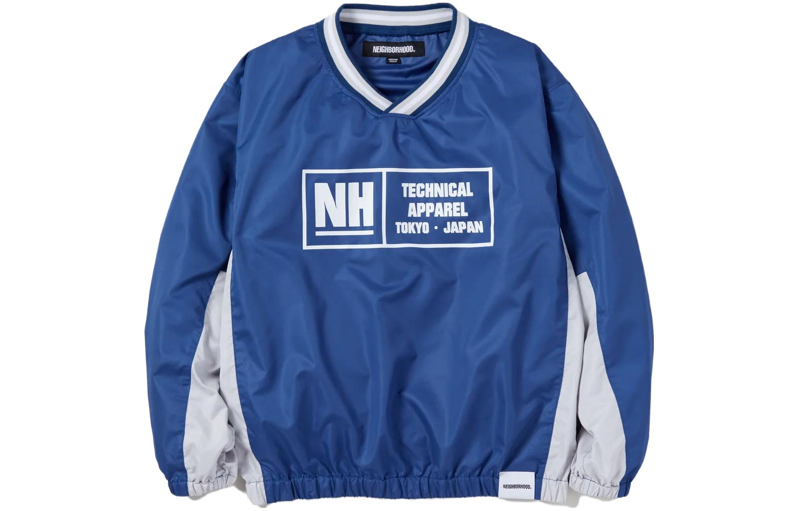 NBHD V-Neck Graphic Print Long Sleeve Sweatshirt 231TSNH-SHM05