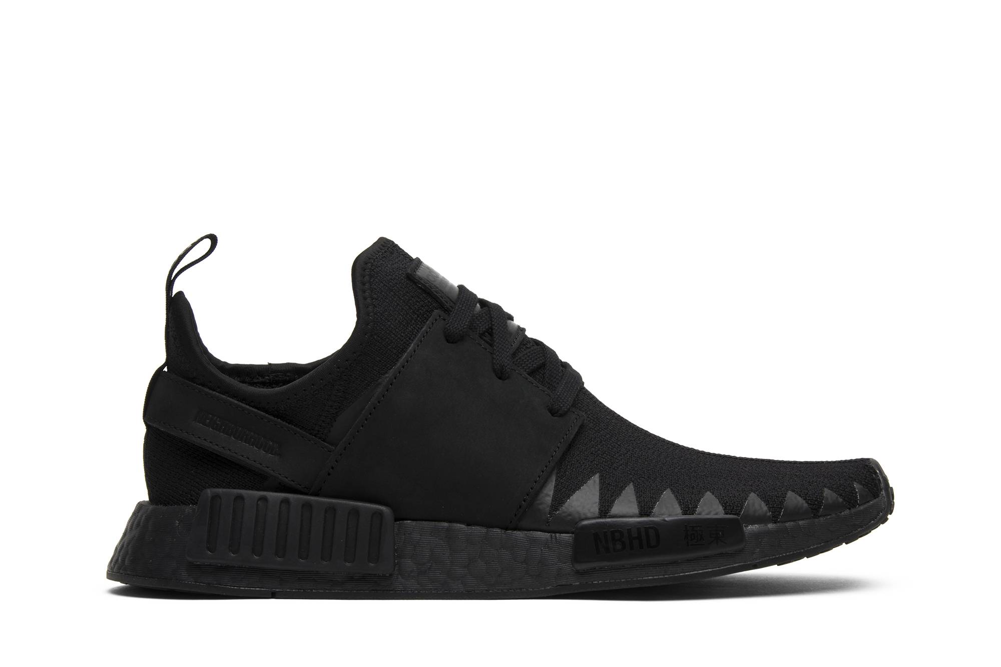 Buy Neighborhood x adidas NMD_R1 Primeknit 'Hitam Triple' BB9245