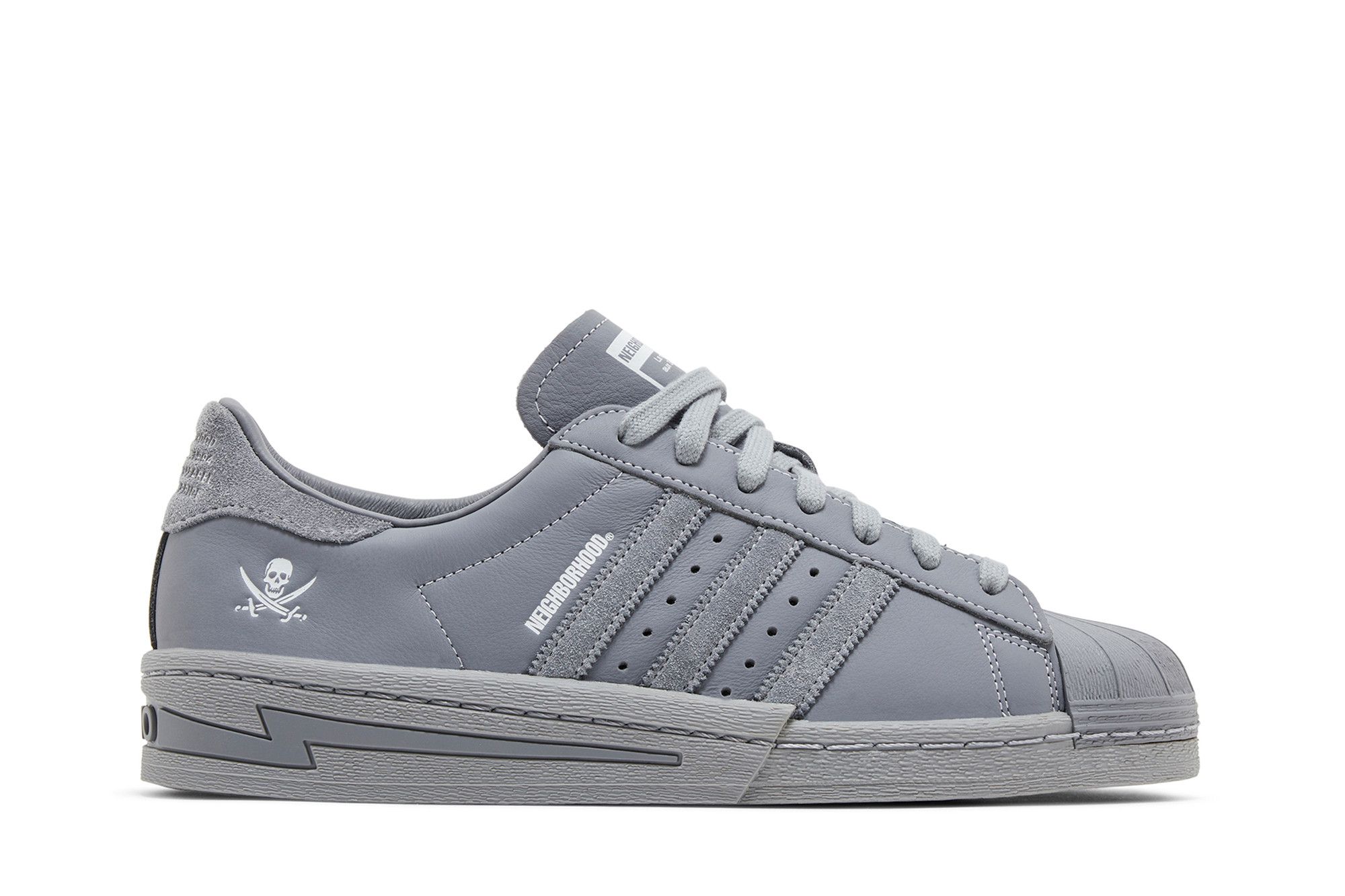 Buy NEIGHBORHOOD x adidas originals SUPERSTAR 舒適緩震 抗滑耐磨 低筒 板鞋 男女款 灰色