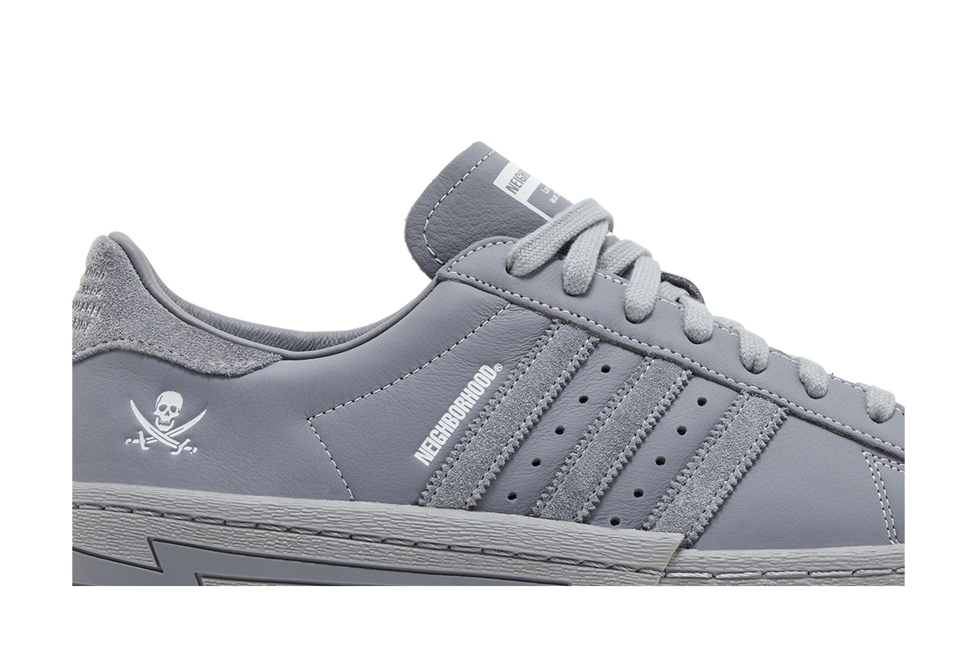 Lookbook NEIGHBORHOOD x adidas originals SUPERSTAR 舒適緩震 抗滑耐磨 低筒 板鞋 男女款 灰色