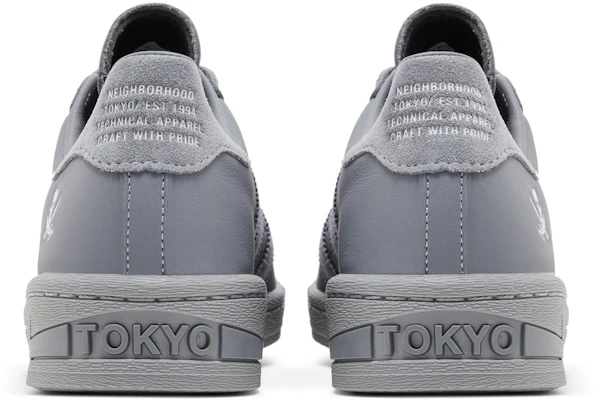 NEIGHBORHOOD x adidas originals SUPERSTAR 舒適緩震 抗滑耐磨 低筒 板鞋 男女款 灰色 Sizing NEIGHBORHOOD x adidas originals SUPERSTAR 舒適緩震 抗滑耐磨 低筒 板鞋 男女款 灰色
