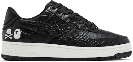 Neighborhood x BAPE Bapesta 'Black Crocodile & Ostrich' 1J23191901 Neighborhood x BAPE Bapesta 'Black Crocodile & Ostrich' 1J23191901