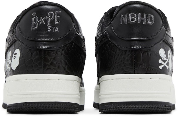 Neighborhood x BAPE Bapesta 'Black Crocodile & Ostrich' 1J23191901 Details for Neighborhood x BAPE Bapesta 'Black Crocodile & Ostrich' 1J23191901