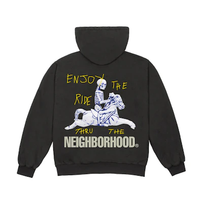 NBHD Cactus Jack SS21 Black Hoodie Pullover Unisex Cartoon Design TS-CAJXNCHBK