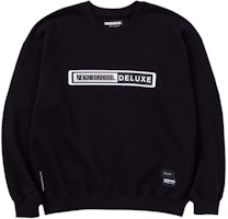 NEIGHBORHOOD x DELUXE Crewneck Lettered Pullover Long Sleeve Sweatshirt Mens. 23244DDN-CSM01S NEIGHBORHOOD x DELUXE Crewneck Lettered Pullover Long Sleeve Sweatshirt Mens. 23244DDN-CSM01S