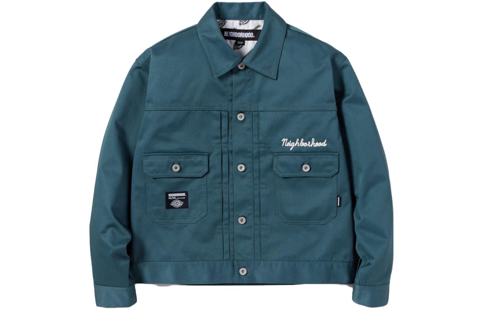 NBHD Dickies FW23 Olive Green Multi-Pocket Work Jacket Unisex 232EVDKN-JKM01-GR