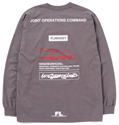 Neighborhood x Futura Laboratories Crew L/S T-Shirt Ash Grey Order Neighborhood x Futura Laboratories Crew L/S T-Shirt Ash Grey