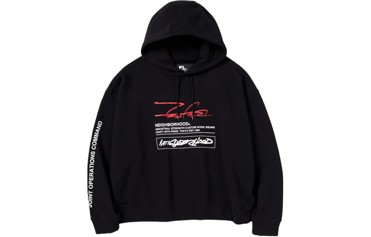 Order Sudadera con capucha NEIGHBORHOOD x Futura Laboratories Logo Print Colaboración. 212UWFTN-CSM01