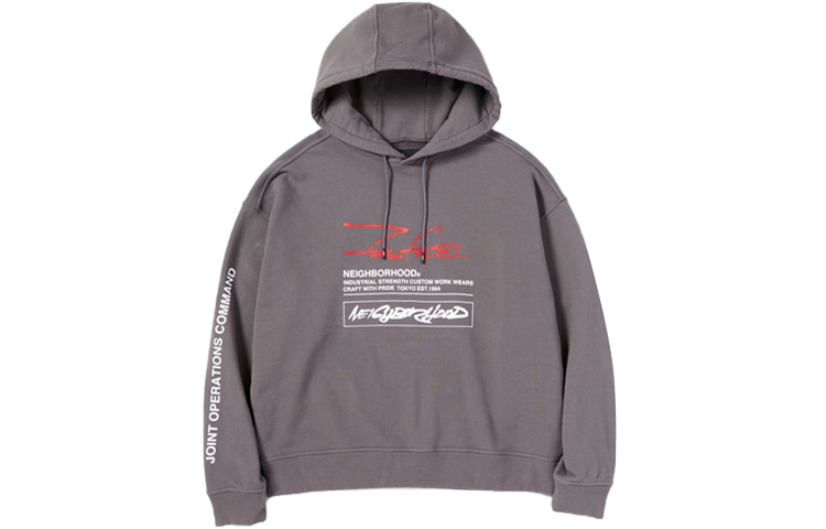 Shop Sudadera con capucha NEIGHBORHOOD x Futura Laboratories Logo Print Colaboración. 212UWFTN-CSM01