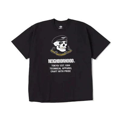 NBHD Harley-Davidson Skull Graphic Tee FW22 Black T-Shirt. 99567-23VM