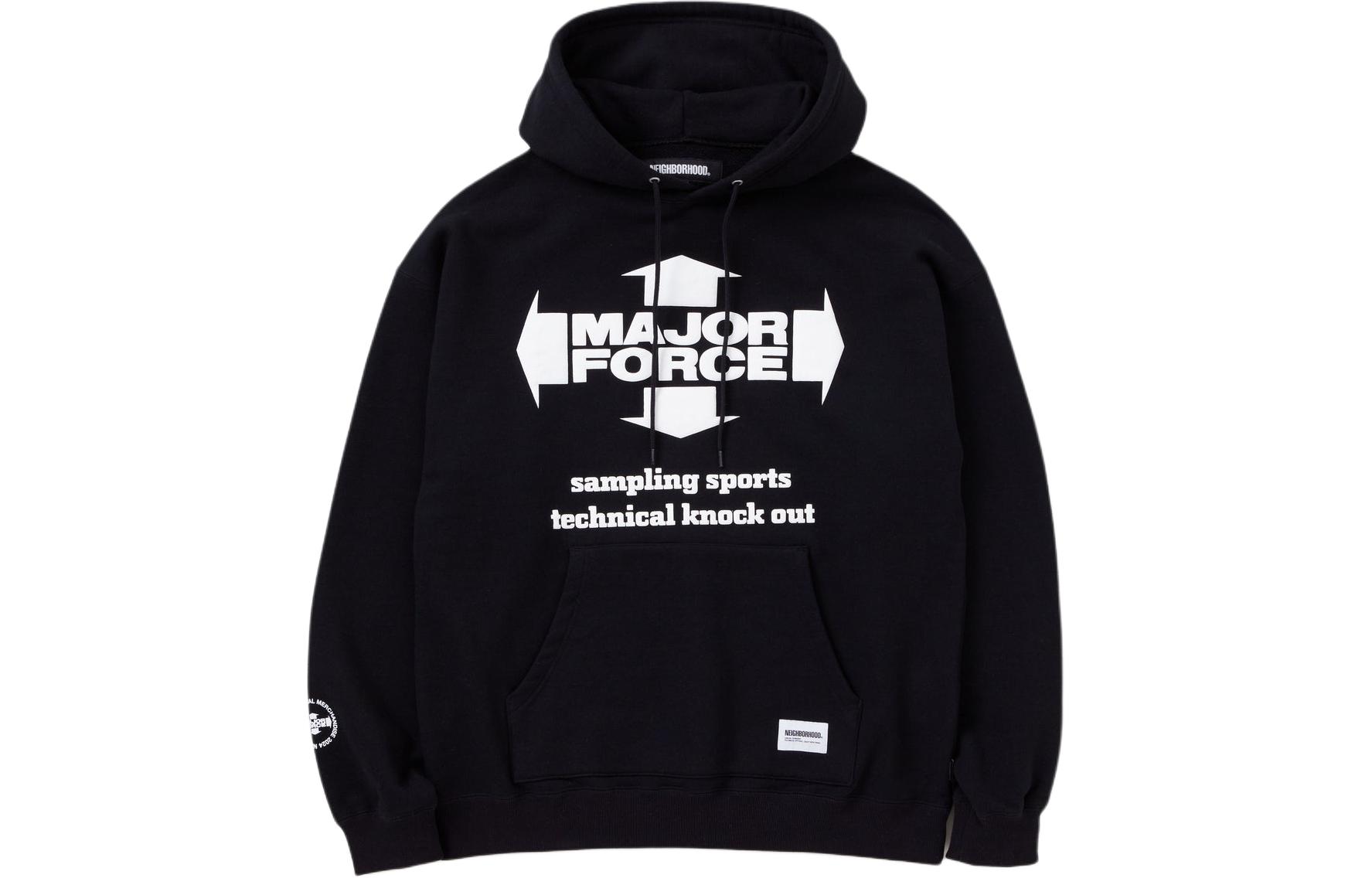NBHD MAJOR FORCE SS24 Logo Print Hoodie Unisex Collaboration 232UWMFN-CSM02S