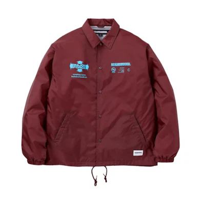 NBHD MAJOR FORCE SS24 Nylon Logo Print Jacket Unisex Collared Outerwear 232TSMFN-JKM01S