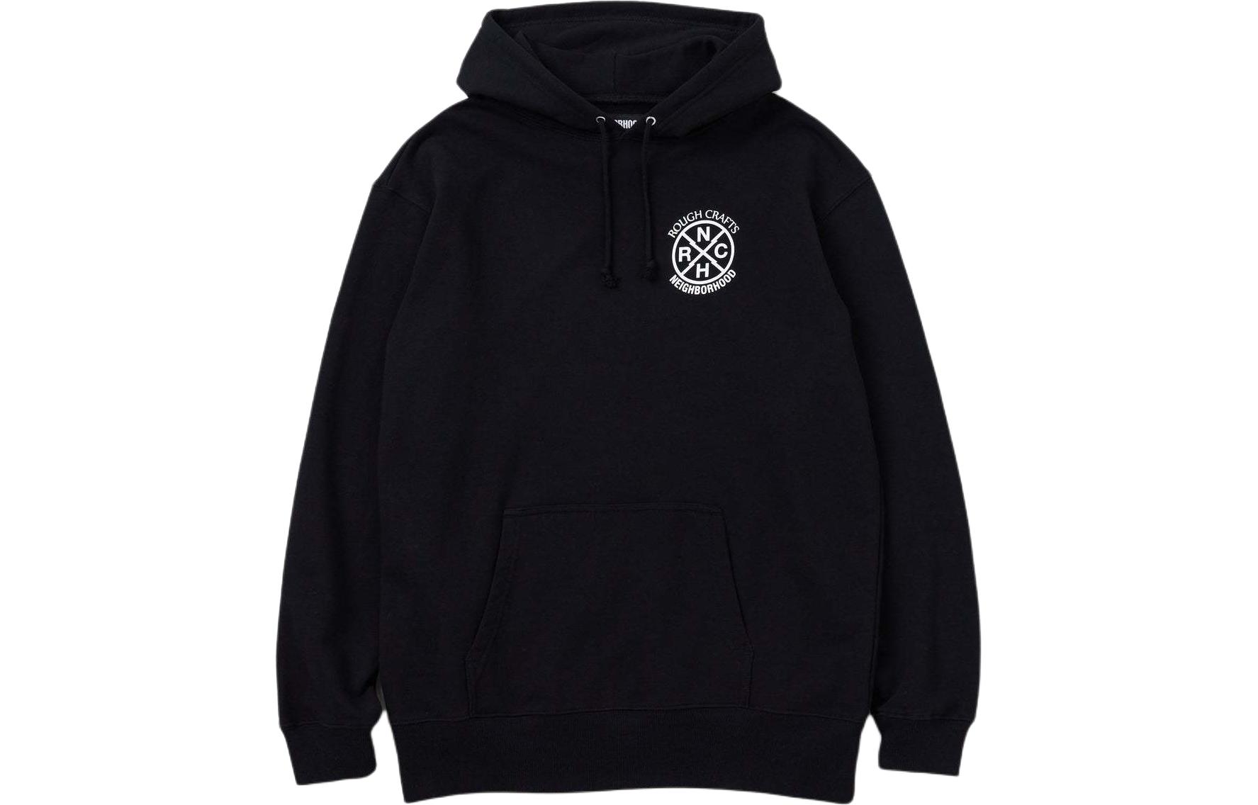 NBHD ROUGH CRAFTS SS24 Logo Sweat Hoodie Black Unisex 241LBNH-CSM01S