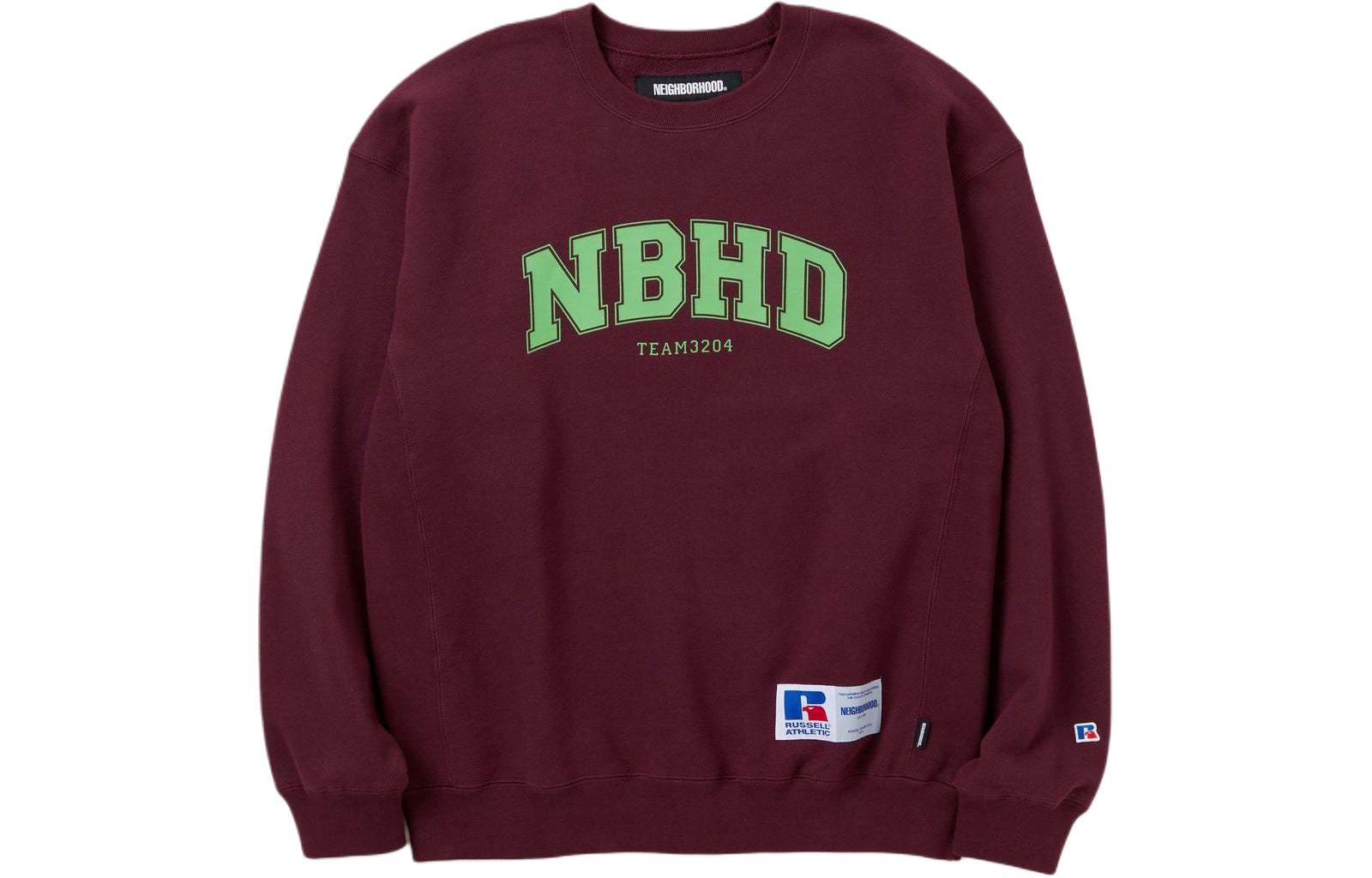 NEIGHBORHOOD x Russell Athletic SS24 Logo Crewneck Sweatshirt Unisex 241XRRUN-CSM01