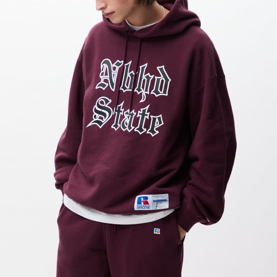 Details for NEIGHBORHOOD x Russell Athletic SS24 標誌連帽衫 男女適用款 241XRRUN-CSM02