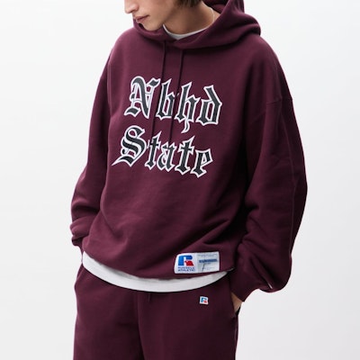 NEIGHBORHOOD x Russell Athletic SS24 標誌連帽衫 男女適用款 241XRRUN-CSM02 Details for NEIGHBORHOOD x Russell Athletic SS24 標誌連帽衫 男女適用款 241XRRUN-CSM02