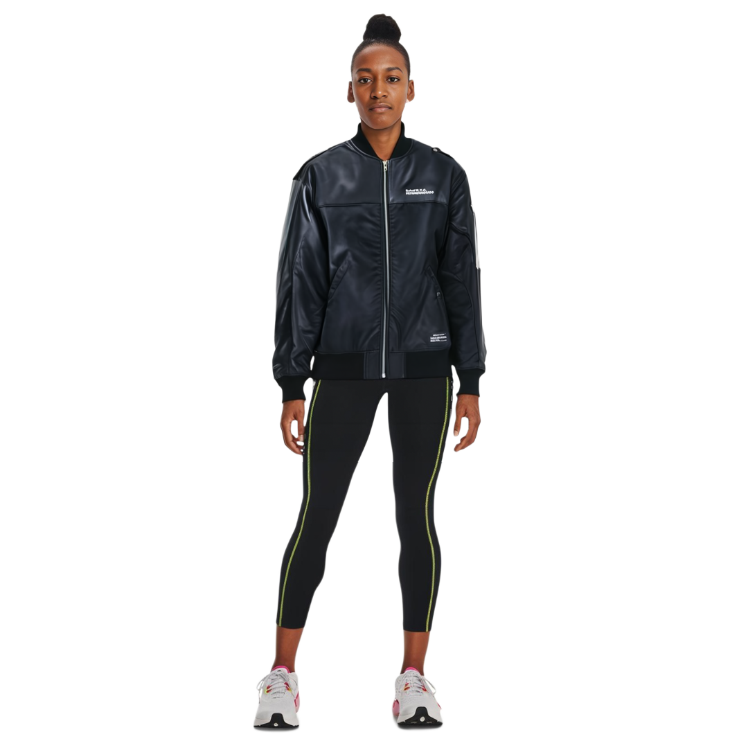 Sizing NEIGHBORHOOD x Schott Kostas FW23 黑色标志飞行夹克 男女同款 232USSHN-JKM02S