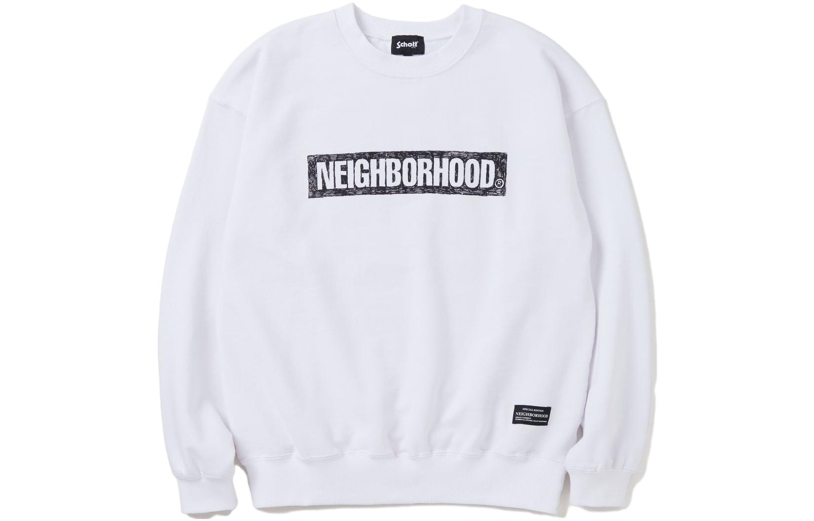 NBHD Schott Kostas FW23 Letter Print Crewneck Sweatshirt Unisex 232US26N-CSM01S