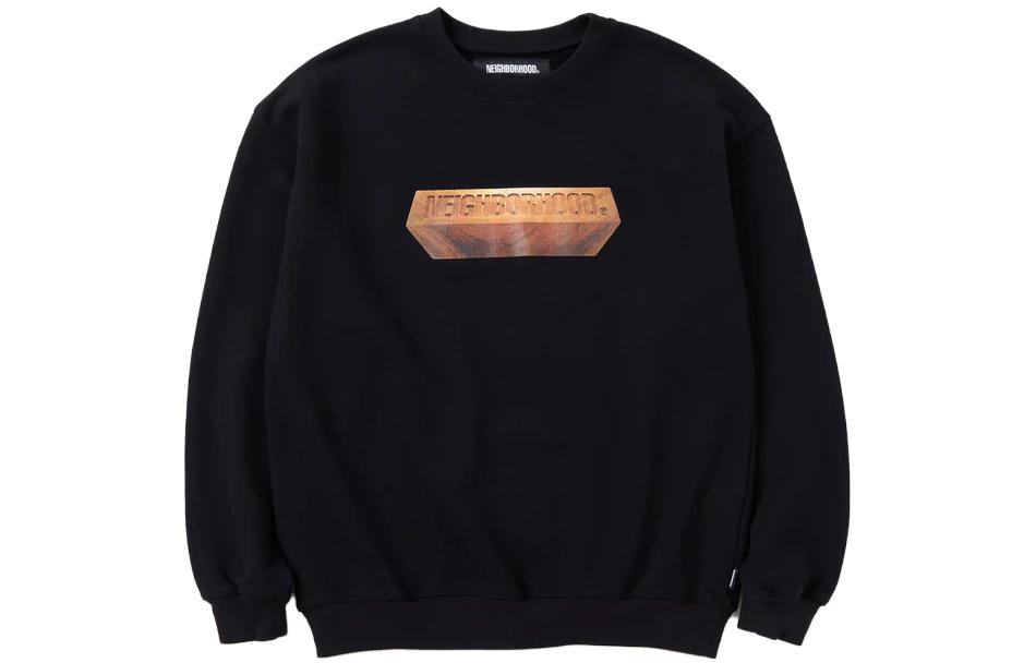 NEIGHBORHOOD x TAKU OBATA FW23 Logo Print Sweatshirt Unisex. 232UW27N-CSM01S