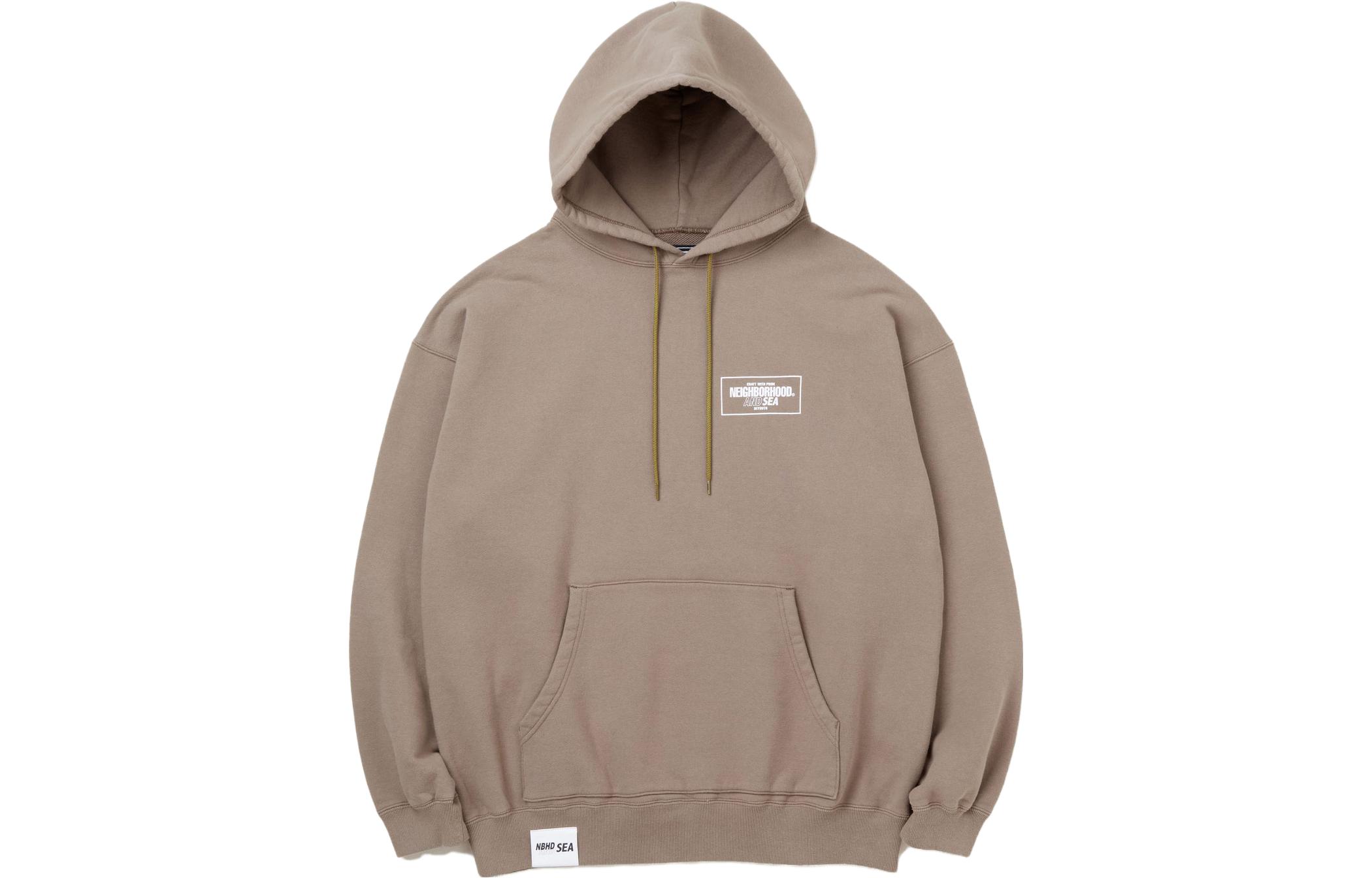 NBHD WIND AND SEA Logo Print Hoodie Unisex Collaboration 231UWWSN-CSM02S