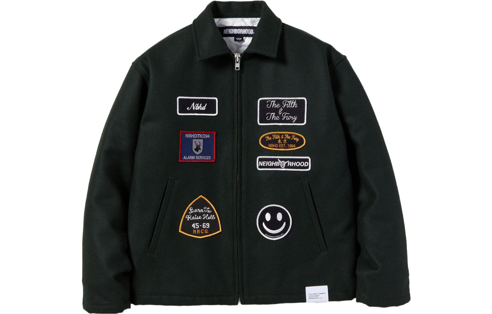 NBHD Zipper Collar Casual Letter Print Jacket 232SPNH-JKM02