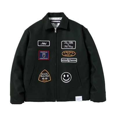 NBHD Zipper Collar Casual Letter Print Jacket 232SPNH-JKM02