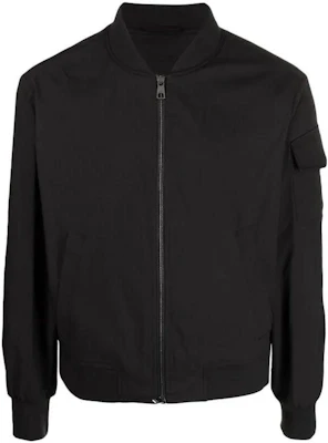 ニールバレット ブラック ジップアップ ジャケット 刺繍ロゴ カフ付き NBV6CS002AV014-BLACK Buy ニールバレット ブラック ジップアップ ジャケット 刺繍ロゴ カフ付き NBV6CS002AV014-BLACK