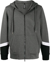 Neil Barrett Colorblock Hoodie Jacket Men’s Grey PBJS679P561S2864 Neil Barrett Colorblock Hoodie Jacket Men’s Grey PBJS679P561S2864