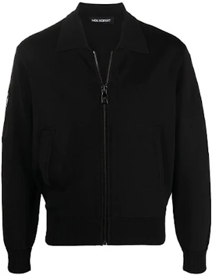 Neil Barrett FW21 Jaket Lengan Panjang Hitam dengan Resleting BMA007R604C524 Buy Neil Barrett FW21 Jaket Lengan Panjang Hitam dengan Resleting BMA007R604C524