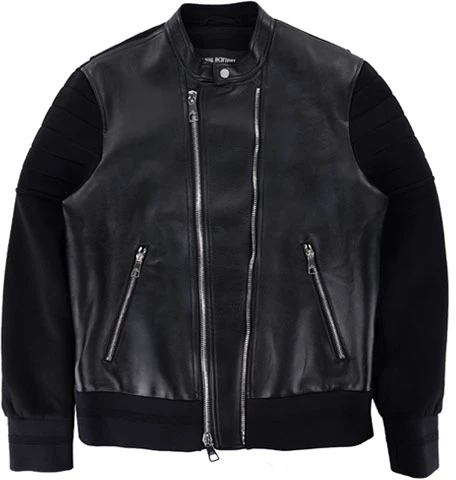 neil-barrett-fw-21-black-zipped-leather-panel-space-cotton-jacket-pbpe-555-ch-703-c