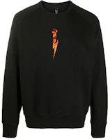 Neil Barrett FW21 Flame Logo Pullover Sweatshirt Black () PBJS675SP539S Neil Barrett FW21 Flame Logo Pullover Sweatshirt Black () PBJS675SP539S