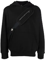 Neil Barrett FW21 Lace Pocket Hoodie BLACK BJS009R515S3158 Neil Barrett FW21 Lace Pocket Hoodie BLACK BJS009R515S3158