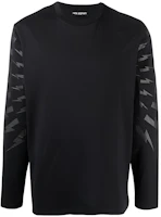 Neil Barrett FW21 Lightning Print Long Sleeve T-Shirt Black () BJT005SR521S0101 Neil Barrett FW21 Lightning Print Long Sleeve T-Shirt Black () BJT005SR521S0101