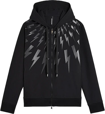 Neil Barrett FW21 閃電連帽拉鍊外套 黑色 PBJS453S-L503S-01 Buy Neil Barrett FW21 閃電連帽拉鍊外套 黑色 PBJS453S-L503S-01