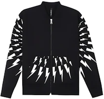 Neil Barrett FW21 Prototype Thunderbolt Jacket Black Outerwear BJS008SR519S524 Neil Barrett FW21 Prototype Thunderbolt Jacket Black Outerwear BJS008SR519S524