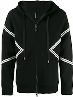 Neil Barrett FW21 Slim Fit Zip Hoodie Jacket Men’s BLACK PBJS500M-516C-1118 Neil Barrett FW21 Slim Fit Zip Hoodie Jacket Men’s BLACK PBJS500M-516C-1118