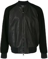 Neil Barrett FW21 Spliced Bomber Jacket Black PBPE517CG70501 Neil Barrett FW21 Spliced Bomber Jacket Black PBPE517CG70501