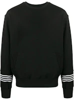 Neil Barrett FW21 Striped Cuff Pullover Long Sleeve Sweatshirt Black Men’s PBJS680CP566S2361 Neil Barrett FW21 Striped Cuff Pullover Long Sleeve Sweatshirt Black Men’s PBJS680CP566S2361